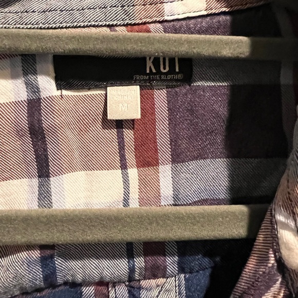 Kut From The Kloth - Caillen Flannel Relaxed Button Down Top - Picture 5 of 6